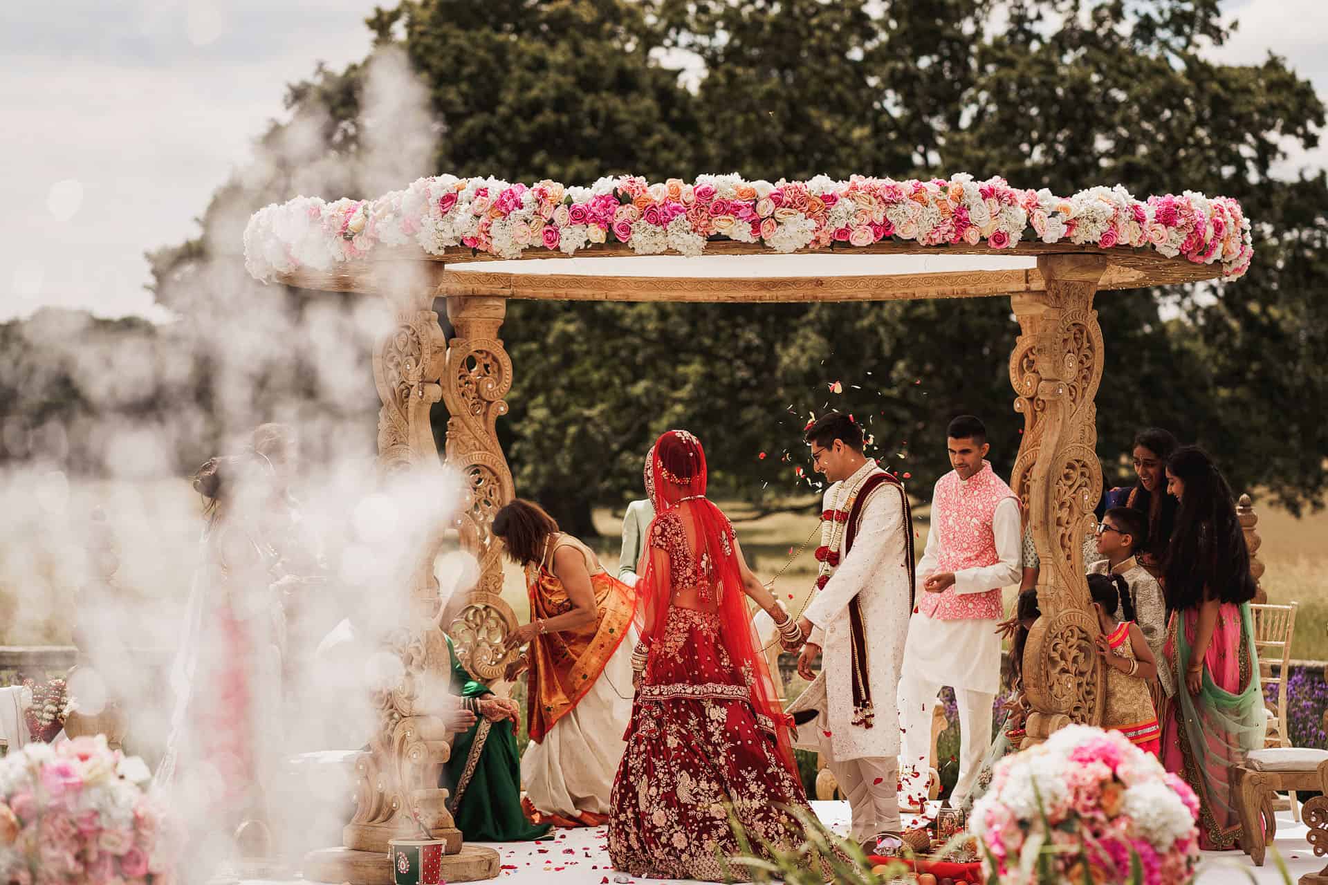 0004 outdoor indian wedding ceremony